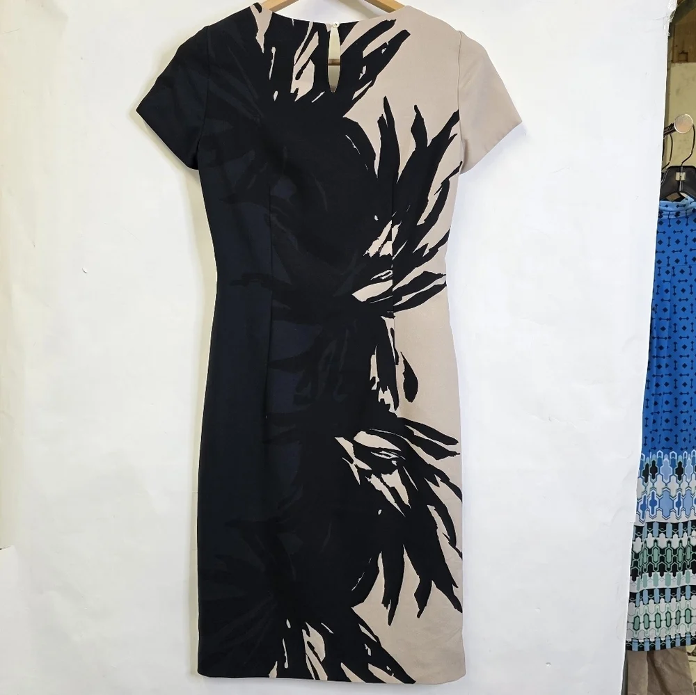 Luisa Cerano Abstract print Color block Knee length office/business dress - Picture 2 of 12
